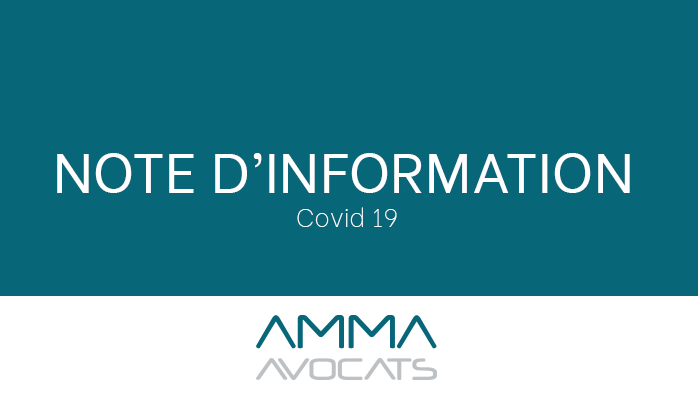 [  NOTE D'INFORMATION COVID19 ] 